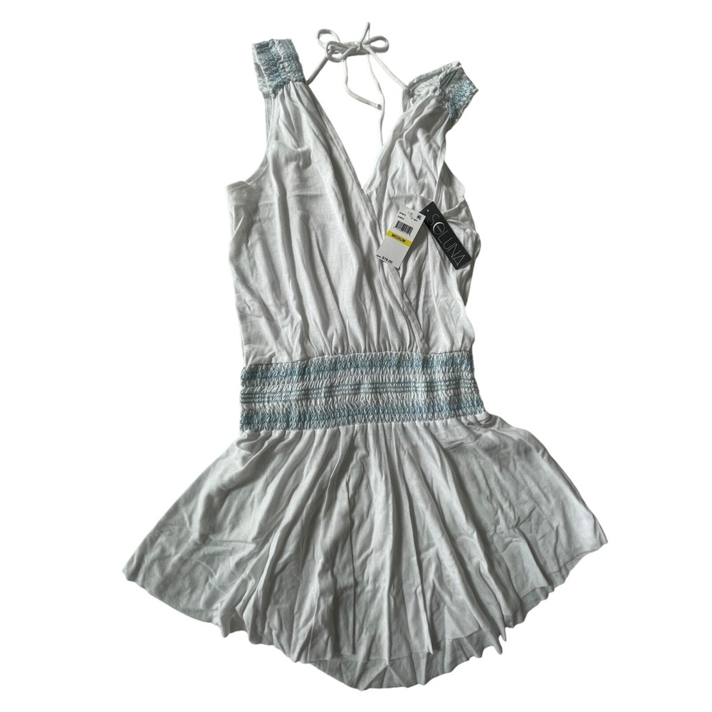 Soluna White Dress Swim Cover‎ Up Dress Women's Size Small